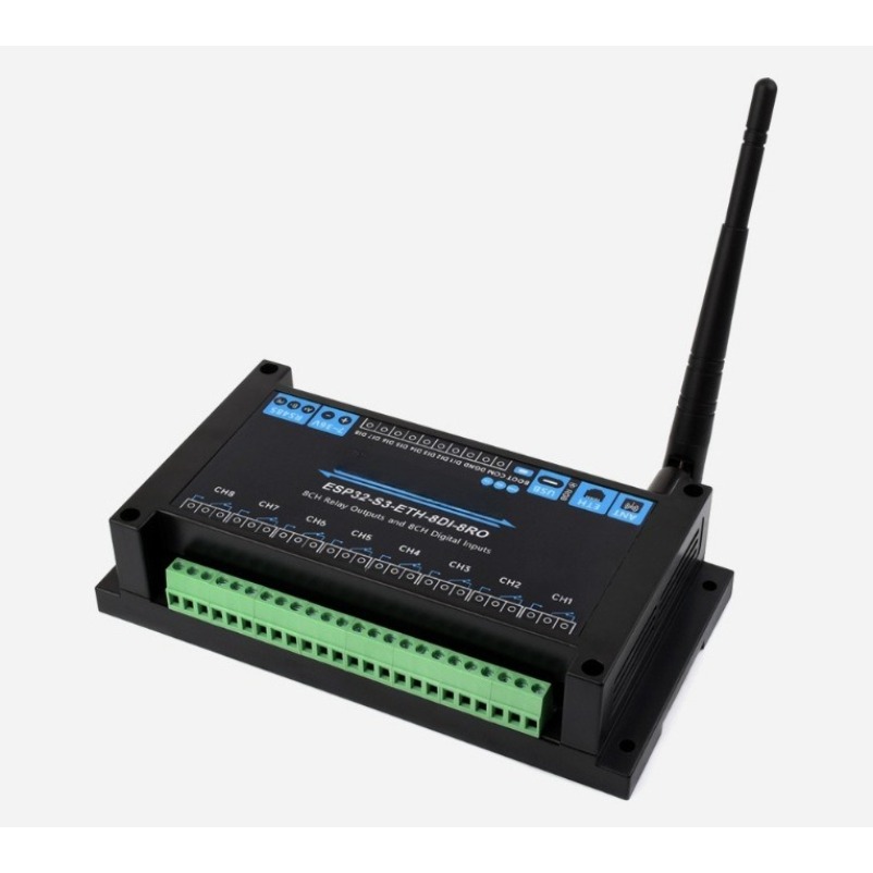 Esp32 Wifi Bluetooth Module - โมดูลรีเลย์เครือข่ายอุตสาหกรรม 8 ช่องสัญญาณ ESP32‑S3 พร้อม WiFi,