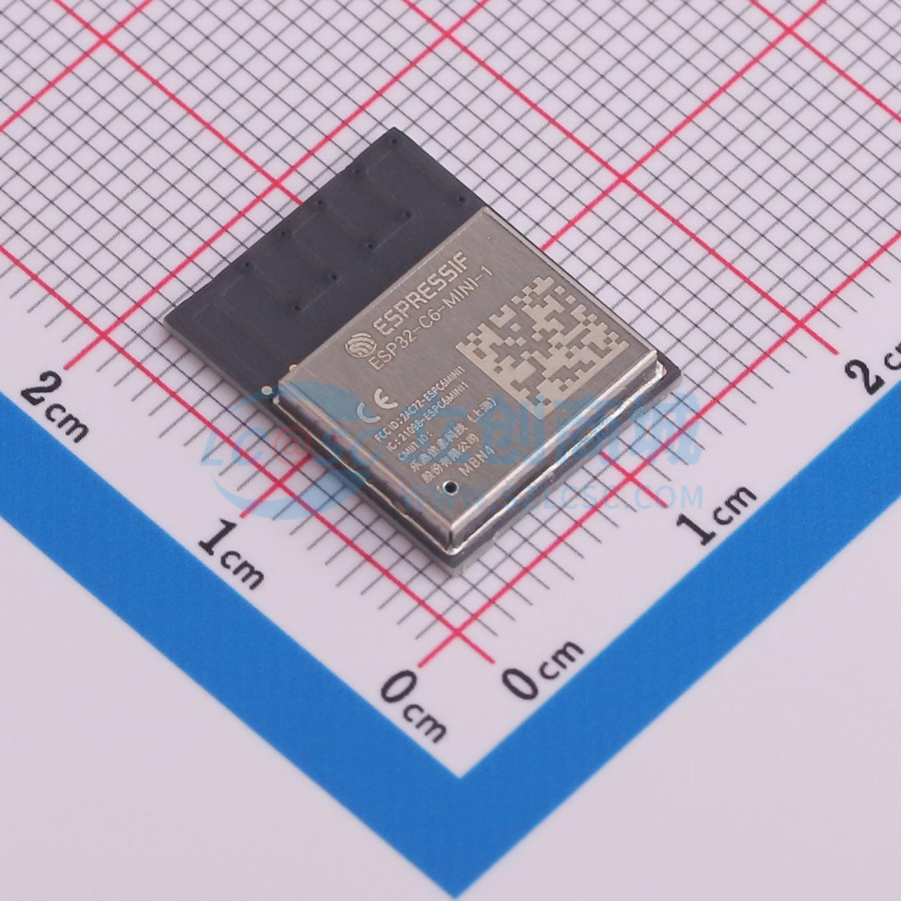 Esp32 C6 - 4 ชิ้น ESP32-C6-MINI-1-N4 SMD-53P ESP32-C6FH4 I2C