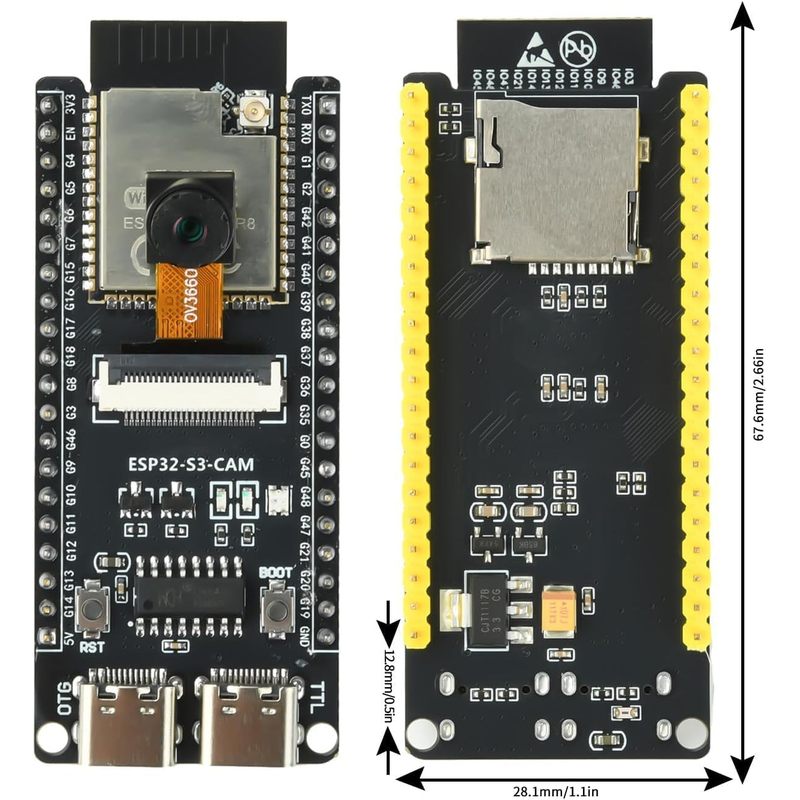 บอร์ด ESP32-S3-CAM พร้อมกล้อง  - Esp32 Wifi Bluetooth Module บทวิจารณ์และราคา