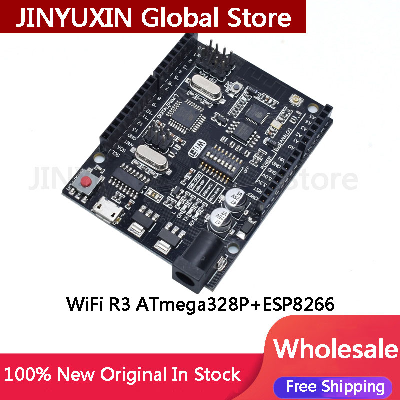1ชิ้น Uno R3 + ATmega328P WIFI - Esp8266 Nodemcu บทวิจารณ์และราคา