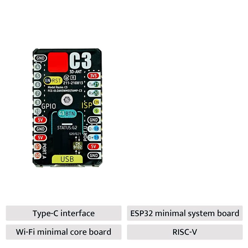 AS95-ESP32-C3 บอร์ดพัฒนา M5sta - Esp32 Wifi Bluetooth Module บทวิจารณ์และราคา