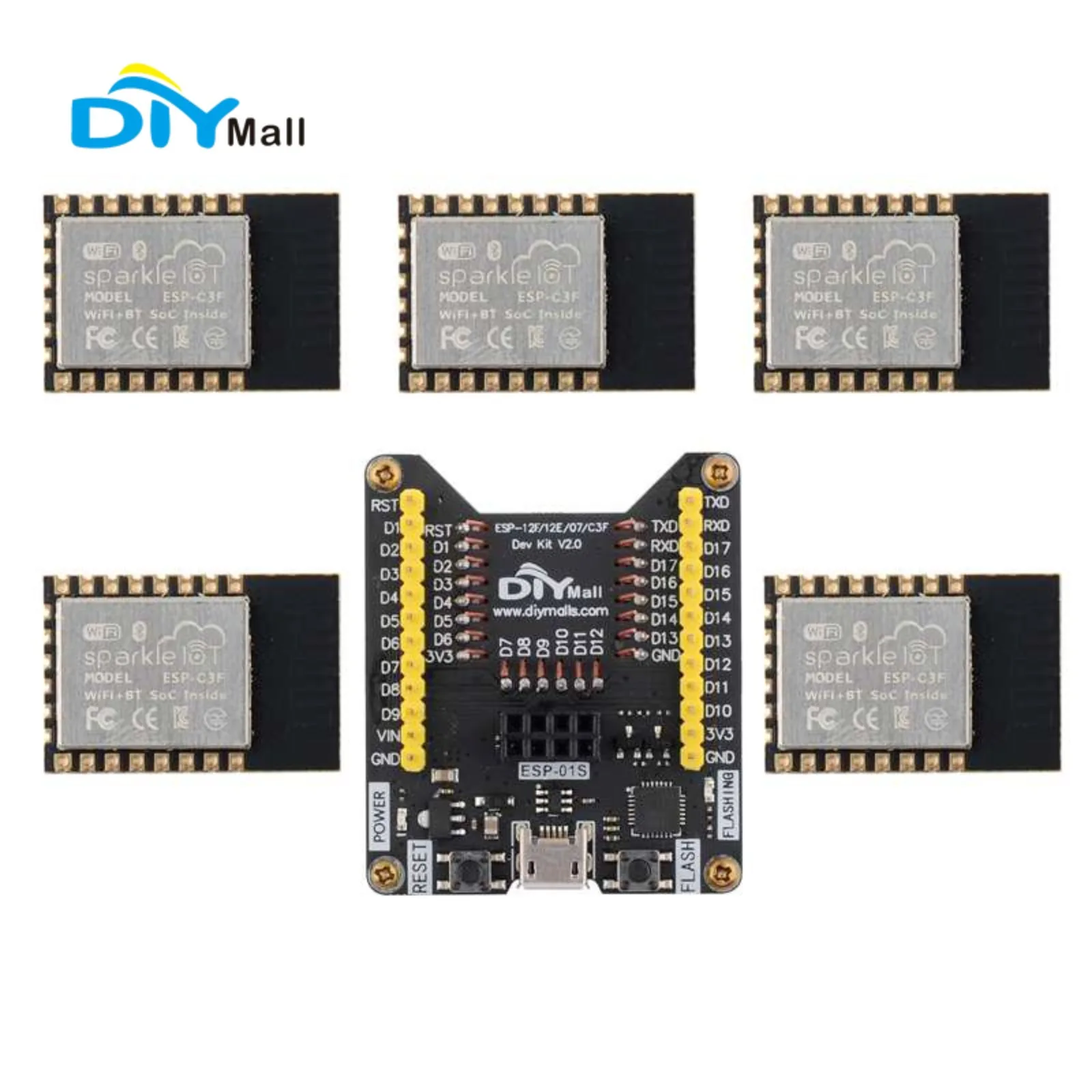 ESP32-C3F WiFi + BT โมดูล 32 บ - Esp8266 บทวิจารณ์และราคา