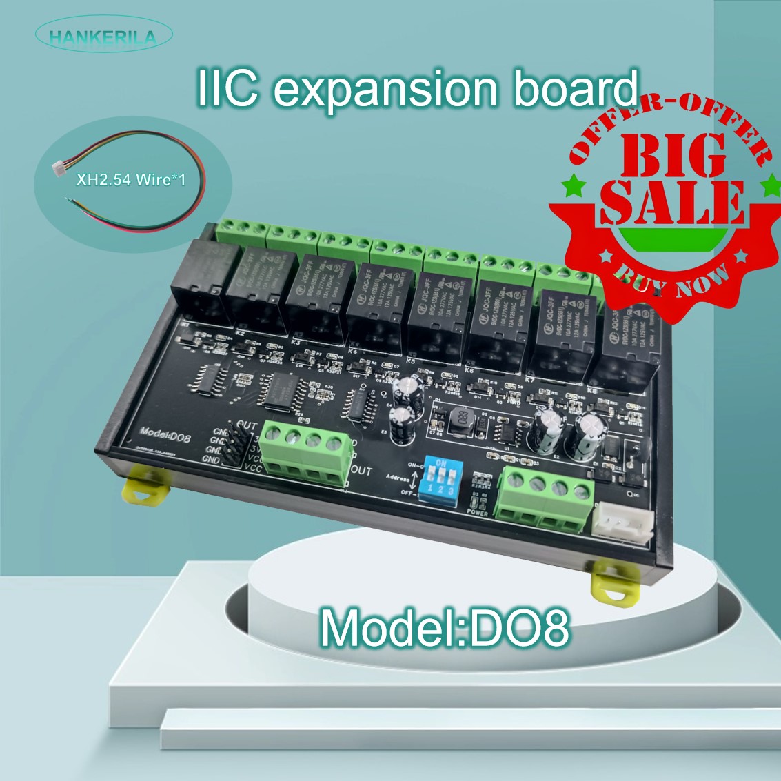 I2C ขยายบอร์ดรีเลย์ DO8 โซลูชั - Espressif Esp32 บทวิจารณ์และราคา