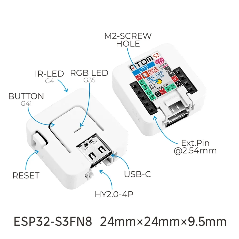 M5Stack AtomS3-Lite บอร์ดพัฒนา - Esp32 Wifi Bluetooth Module บทวิจารณ์และราคา