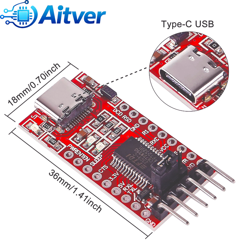 โมดูลแปลงสัญญาณ USB Type C เป็ - Esp32 Uart Module บทวิจารณ์และราคา