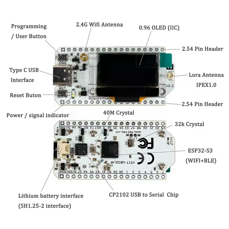 Heltec LoRa32 V3 863-928MHZ ES - Esp32 บทวิจารณ์และราคา
