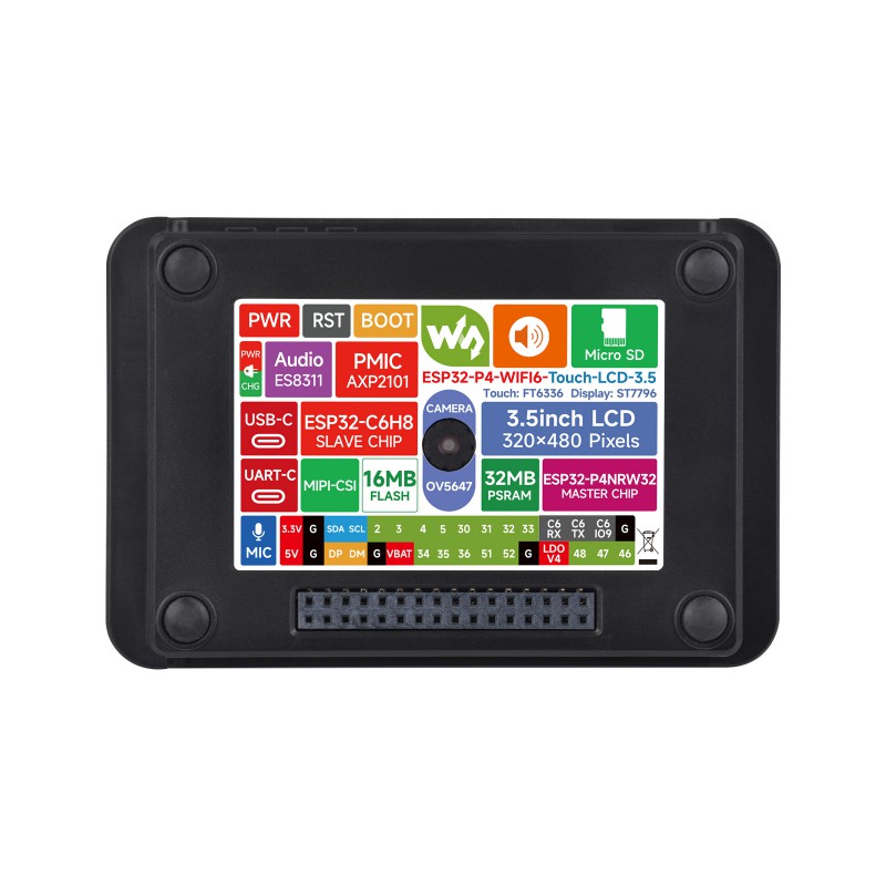 Waveshare ESP32-P4 Wi-Fi 6 Vis - Esp32 P4 บทวิจารณ์และราคา