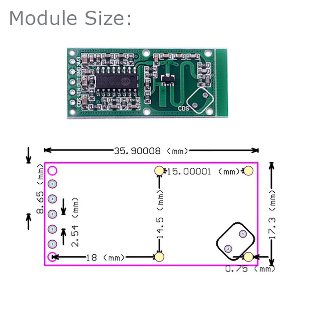5PCS RCWL-0516 Motion Detectio - Esp8266 Nodemcu บทวิจารณ์และราคา